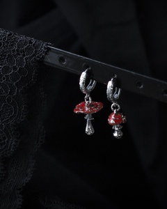 мухоморные серьги