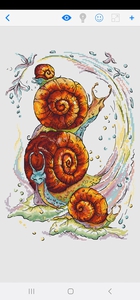 схема для вышивки с улитками от Бесперстова Катерина (bestet)