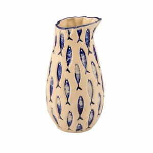 Кувшин с рыбками из керамики