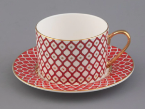 Чашка с блюдцем 250 мл форма Идиллия рисунок Скарлетт 1 арт. 81.26826.00.1