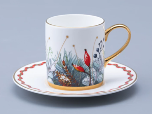 Чашка с блюдцем кофейная 115 мл, форма Идиллия, рисунок Календа, арт 81.34480.00.1