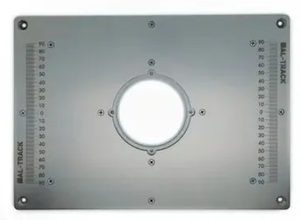 Пластина под RP 2300/2301/2302 для установки фрезера в стол 350*250 ММ. с гравировкой линеек