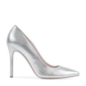 Silver Heel Pumps
