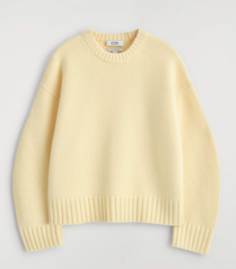 CHUNKY CASHMERE CREW-NECK JUMPER
