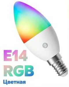 Умная RGB лампа на e14