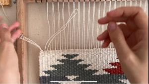 Набор для ткачества «Мастер» с большой рамой 90*96 см, инструментами, материалами и инструкцией для создания первого коврика