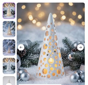 Подсвечник Form Cone белый