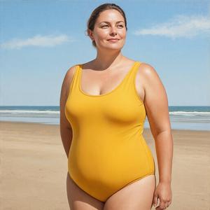 хорошо смотреться в жёлтом купальнике