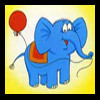 Хочу голубого слоника на воздушном шарике))
