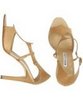 Manolo Blahnik gold leather 'Gerlan' sandals