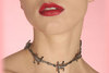 barbwire design necklace