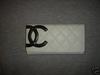 White or Black Chanel Wallet
