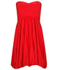 Sleeveless Bubble Dress (Red)