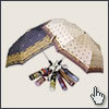 зонт складной (чтобы уместился в маленькой дамской сумочке), нейтральных цветов
