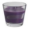 фиолетовая свечка в стакане