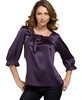 Cielo by Froxx Square-Neck Top With Bow