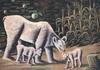 Репродукция картины Нико Пиросмани "Белая медведица с медвежатами"