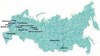 Карта России - масштаб в 1 см 40 км