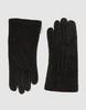 черные замшевые перчатки