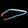 S-ATA кабель, 50 см, с одним встроенным неоновым шнуром синего цвета