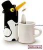 пингвин, заваривающий чай
