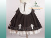 Gothic Lolita: Black Spider Rope Tail Waist Skirt