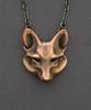 Copper Stylized Fox Pendant