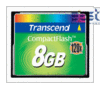 8GB CF, 120X, Transcend