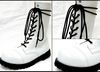 10 HOLE BOOTS white