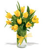 букет жёлтых тюльпанов