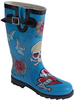 Chooka - TattooCity - Turquoise Rain Boot