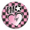 Значок 56 мм - EMO разбитое сердце