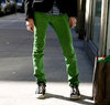 Зеленые skinny-джинсы
