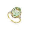 Перстень с зеленым аквамарином