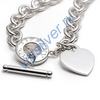 TIFFANI Heart tag charm toggle