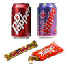 Dr Pepper, Vimto, Crunchie, Maltesers