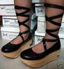 NANA rocking horse cross straps emo shoes US 8.5-9