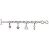 Pink Heart Lock Bracelet