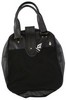 Black big leather bag