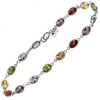 Multi-Gemstone Rainbow Bracelet - 14K Yellow Gold