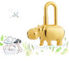 ERMES Hippopotamus lock, gold plated