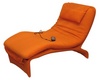 Кресло массажер велюр оранжевое