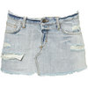 Distressed Bleach Denim Pelmet