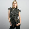 Ark Black Star Frill Blouse