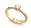 Золотое кольцо с бриллиантом   ^^