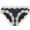 Polka Dot & Lace Navy Brief