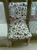стулья 4 шт., IKEA, белые с черными цветами