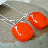 Deep orange lolly drops