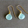 Blue Chalcedony 14K Gold Fill Earrings