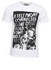 WHITE PRINTED CREW NECK TSHIRT